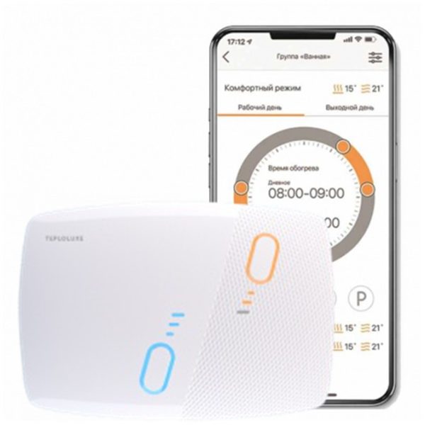 Теплолюкс BiZone Wi-Fi (двухзонный терморегулятор) Теплолюкс BiZone Wi-Fi (двухзонный терморегулятор)