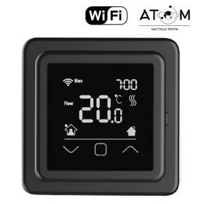 Терморегулятор ATOM Gamma Wi-Fi черный Терморегулятор ATOM Gamma Wi-Fi черный