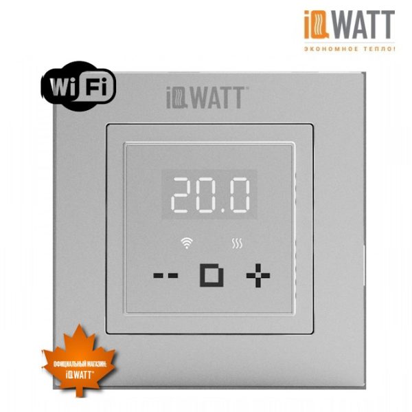 IQ THERMOSTAT D серебристый металлик WI-FI IQ THERMOSTAT D серебристый металлик WI-FI
